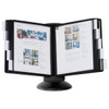 Durable Sherpa Motion Desk Reference System 10 Panels Black Borders