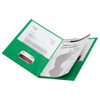 Office Depot Light Green 2-Pocket Portfolio With Fastener, Package Of 10