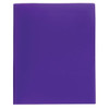 Office Depot Purple Polypropylene 2-Pocket Portfolio With Fastener, Pack Of 6