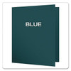 Oxford Earthwise 100% Recycled Paper Twin-Pocket 11x8.5 Blue Package Of 25