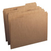 Smead Kraft Reinforced Tab File Folder, Package Of 100