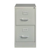 Hirsh 22" Deep 2 Drawer Letter Width Vertical File Cabinet, Commercial Grade, Light Gray