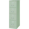 Hirsh 25" Deep 4 Drawer Letter Width Metal Vertical File Cabinet, Commercial Grade, Light Gray