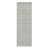 Hirsh 26.5" Deep 4 Drawer Legal Width Commercial Vertical File Cabinet, Gray