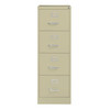Hirsh 26.5" Deep 4 Drawer Legal Width Commercial Vertical File Cabinet, Putty