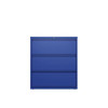Hirsh 36" Wide 3 Drawer Metal Lateral File Holds Letter/Legal/A4 Hang Clsc Blue