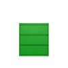 Hirsh 36" Wide 3 Drawer Metal Lateral File Letter/Legal/A4 Hang Screamin' Green