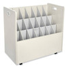 Safco Mobile Roll File, 21 Compartments, 30.25"W X 15.75"D X 29.25"H, Tan
