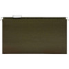 Business Source 1/5 Tab Legal Hanging Folder 8.5"X14" Green Package Of 25
