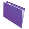 Pendaflex Essentials 1/5 Tab Letter Hanging Folder 8.5"X11" Violet Package Of 25