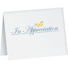 In Appreciation Cards W/ Butterfly Design (50-Pack)