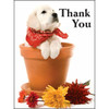 Personalized Card, Thank You/puppy Design, No Envelope Imprint Package Of 50