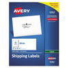 Avery Copier Mailing Labels Copiers 2x4.25 White Package Of 100