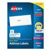 Avery Peel White Addres Label-Sure Feed Tech Laser Printer 1x2.63 Package Of 250