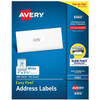 Avery Peel White Address Labels-Sure Feed Tech Inkjet Printers Package Of 100