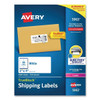Avery Shipping Labels W/ Trueblock Tech Laser Printers 2x4 White Package Of 250