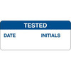Brady Write-On Inspection Labels 0.625" H X 1.5" W Blue/White, Package Of 14