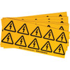 Brady Nfpa Label Vinyl W 2" H X 2" W Black On Yellow Package Of 10 Cards