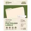 Avery Ecofriendly Permanent File Folder Labels 0.66x3.44 White Package Of 25
