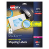 Avery Vibrant Laser Color-Print Labels-Sure Feed 3.75x4.75 White Package Of 100