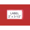Quantum Storage Systems Adhesive Label Holder And Insert, 2"X3-1/2", 24 Included