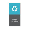Simplehuman Recycling Magnetic Labels - Mix Recyling - 4" X 8"