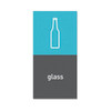 Simplehuman Recycling Magnetic Labels -Glass - 4" X 8"