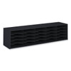 Safco E-Z Sort Sorter Module, 20 Compartments, 57.5"W X 13"D X 14.25"H, Black