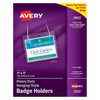 Avery Landscape Badge Holders With Lanyard Pack Of 100
