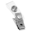 Gbc ID Badge Clip With Plastic Strap 0.5" X 1.5" Clear Package Of 100