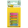 Post-It Arrow Flag W/On-The-Go Dispenser 0.5" X 1.75" Asst Colors Package Of 100