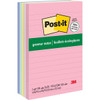 Post-It Greener Lined Notes Sweet Sprinkles Color 4"X6" Recycled Package Of 5