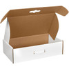 Box Partners 18 1/4 X 11 3/8 X 2 11/16" White Corrugated Carrying Case Pkg Of 10