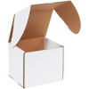 Box Partners 7 1/8 X 6 5/8 X 6 1/2" White Outside Tuck Mailers Pkg Of 25