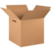 Box Partners Double Wall Boxes With Hand Holes 18"X18"X18" Kraft Package Of 10