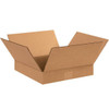 Box Partners Flat Corrugated Boxes 12"X12"X2" Kraft Package Of 25