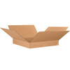 Box Partners Flat Corrugated Boxes 26"X26"X4" Kraft Package Of 15