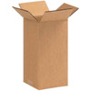 Box Partners Tall Corrugated Boxes 4"X4"X9" Kraft Package Of 25
