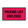 Box Partners 5 1/2 X 10" Red "Packing List Enclosed" Envelopes Cs Of 1000 PL427
