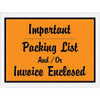 Box Partners 4 1/2 X 6" Orange Important Pck Lst/Inv Enclsd Envelopes Cs Of 1000