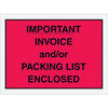 Box Partners 4 1/2 X 6" Red "Invoice/Packing List Enclosed" Envelopes Cs Of 1000