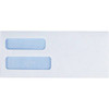 Business Source #8 Envelope Double Left Window Gummed Closure Wht Package Of 500