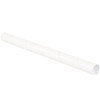 Box Partners 1 1/2 X 24" White Tubes With Caps Cs Of 50