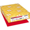 Astrobrights Color Cardstock 8.5x11 65lb Basis Weight Reentry Red Package Of 250