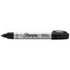 Sharpie Durable Metal Barrel Permanent Marker M Bullet Tip Black Package Of 12