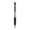 Uni-Ball 207 Impact Gel Pen Retractable Bold 1 Mm Blue Ink Black/Blue Barrel