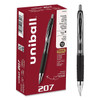 Uni-Ball Signo 207 Gel Pen Bold 1 Mm Black Ink Smoke/Black Brl Package Of 12