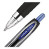 Uni-Ball Signo 207 Gel Pen Bold 1 Mm Blue Ink Smoke/Black/Blue Brl Package Of 12