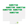 Post-It Vertical-Orientation Self-Stick Easel Pad Unruled 25x30 White Case Of 6