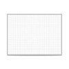 Ghent 1"X1" Grid Whiteboard Magnetic 4'H X 6'W